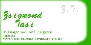 zsigmond tasi business card